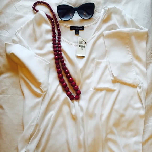 Lane Bryant Tops - Lane Bryant 18/20 Sheer White Pocket T-shirt. Lane Bryant Tops - Lane Bryant 18/20 Sheer White Pocket T-shirt.